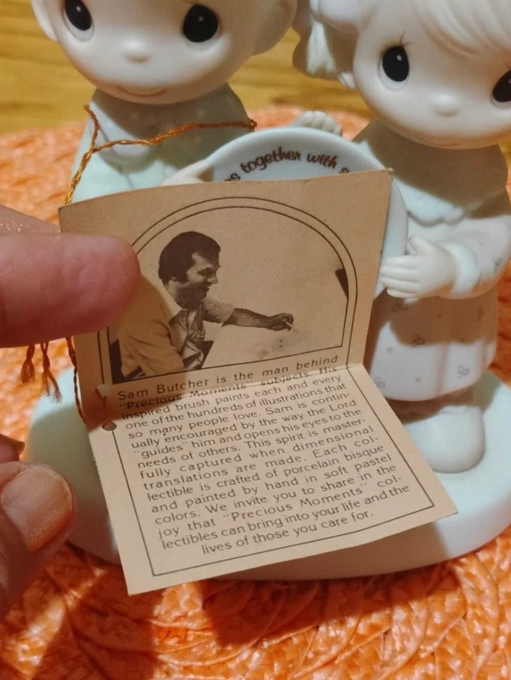 Precious Moments Porcelain 40th Anniversary Figurine - 1983